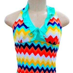 Teal Blue Tanki Swimsuit L